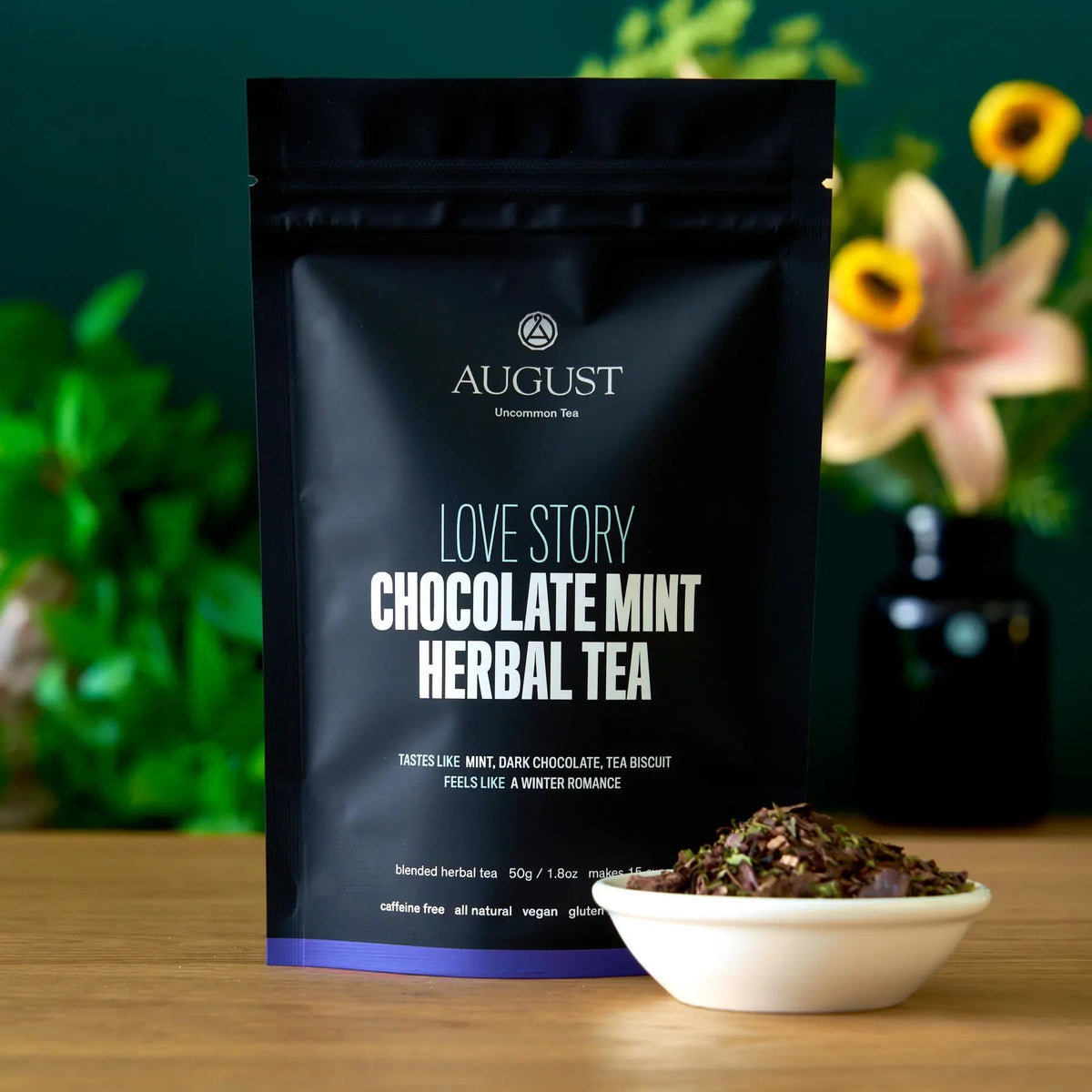 Love Story Chocolate Mint Herbal Tea — Caffeine Free