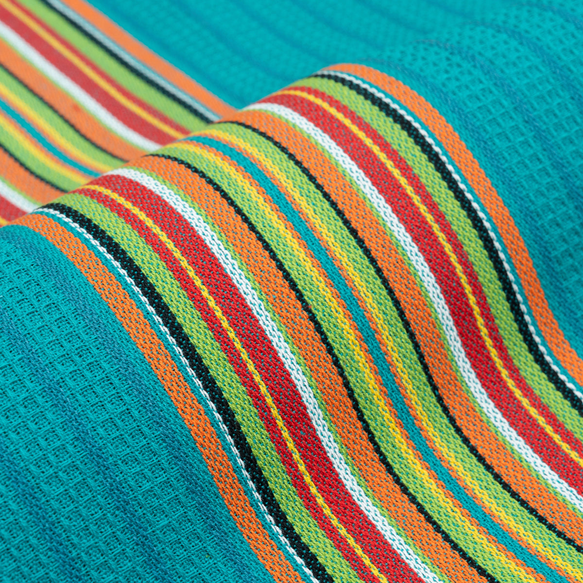 Cotton Salsa Stripe Kitchen Towels — Set of 6