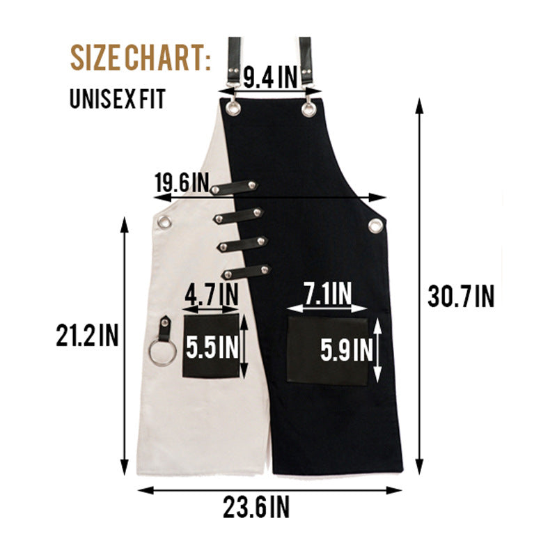 Canvas Apron with Cross-Back Straps