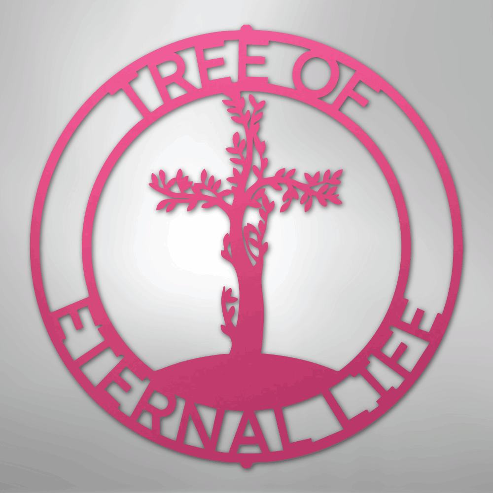 Custom Metal Wall Art - Personalized Christian Tree Sign