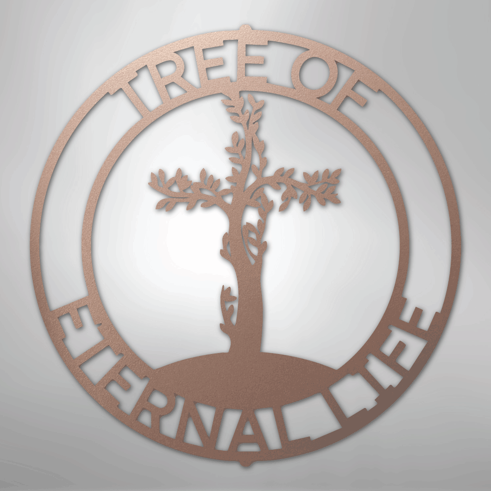 Custom Metal Wall Art - Personalized Christian Tree Sign