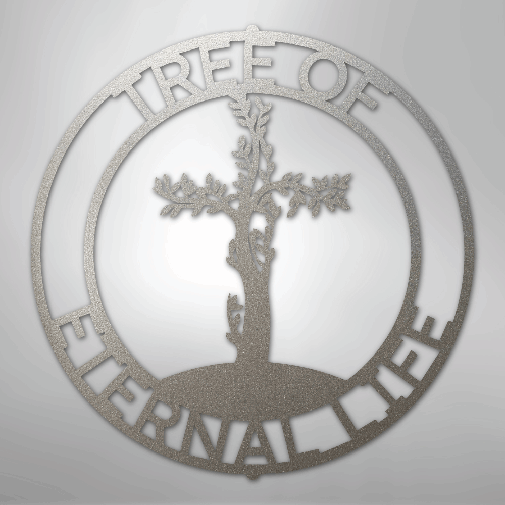 Custom Metal Wall Art - Personalized Christian Tree Sign