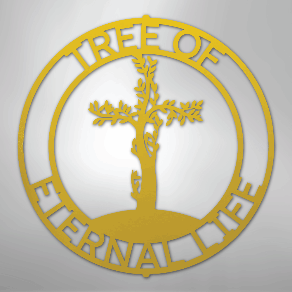 Custom Metal Wall Art - Personalized Christian Tree Sign