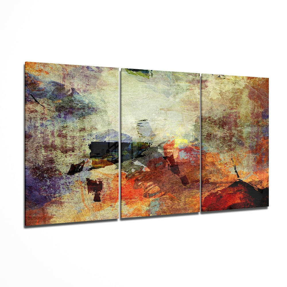 Abstract Colors Mega Glass Wall Art