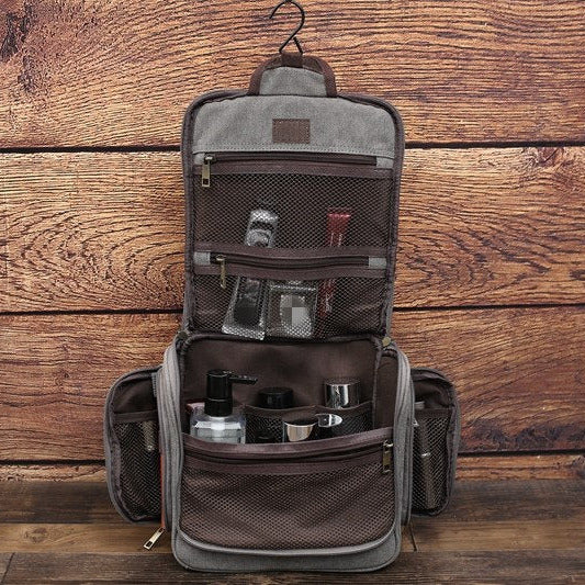Personalized Hanging Canvas Toiletry Bag
