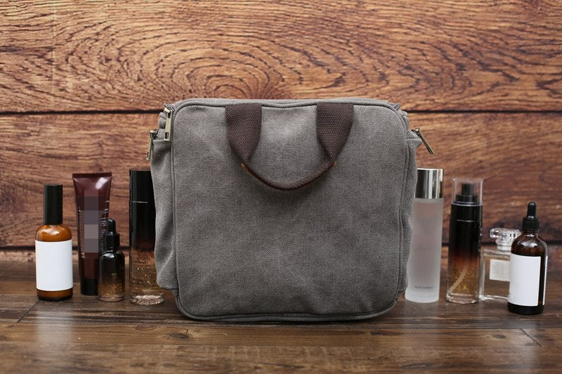 Personalized Hanging Canvas Toiletry Bag