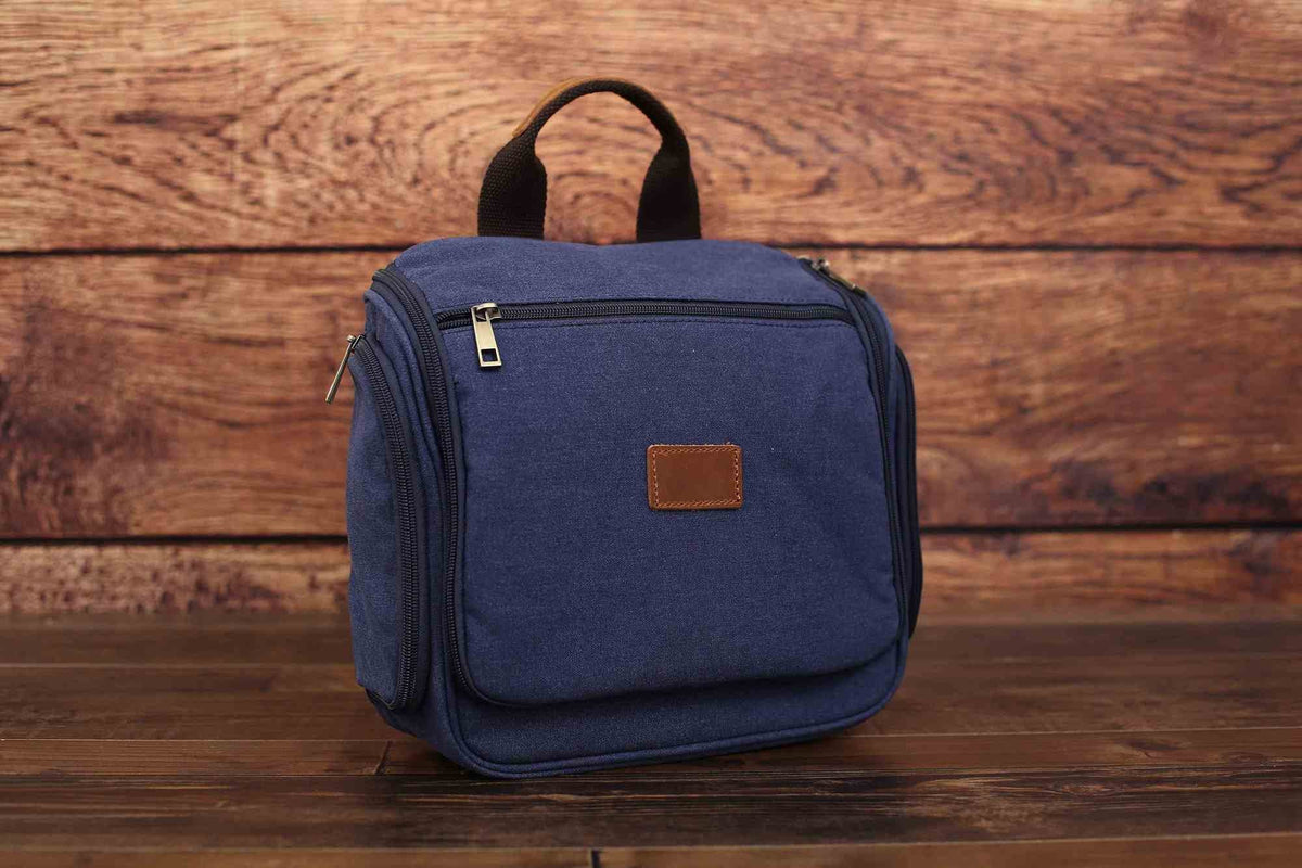 Personalized Hanging Canvas Toiletry Bag