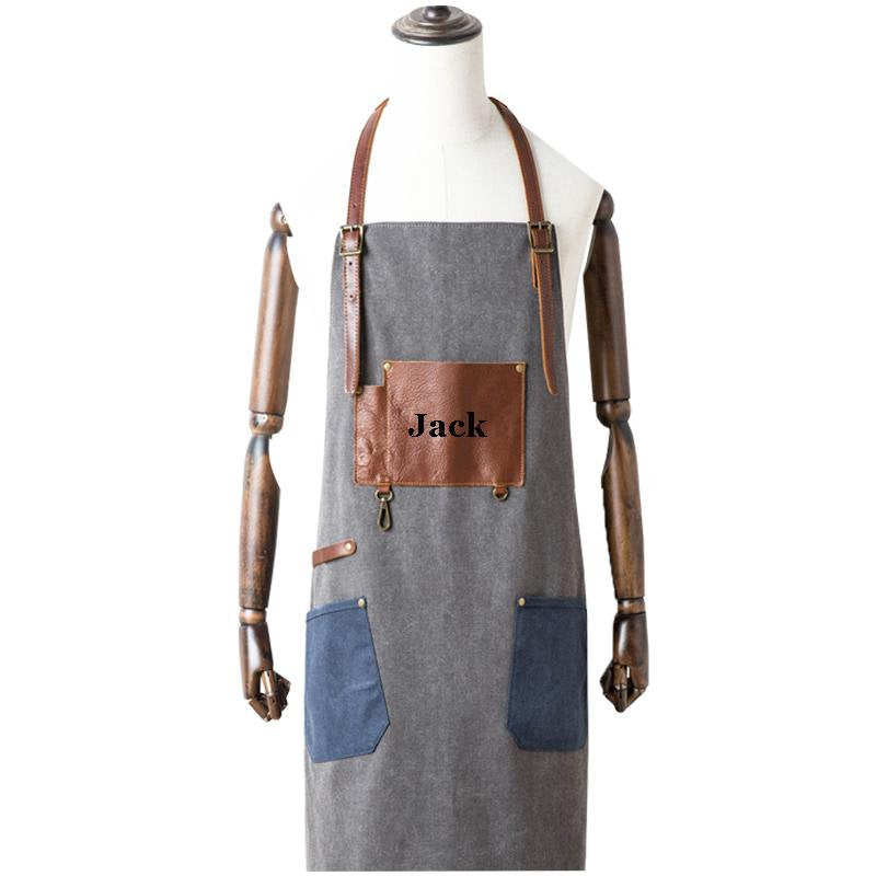 Personalized Waterproof Canvas Work Apron