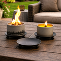 City Bonfires Trivet & Candle Holder