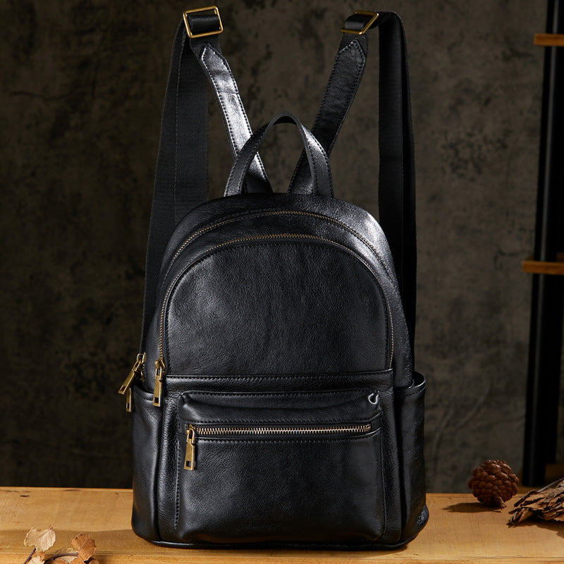 Women's Full-Grain Leather Backpack
