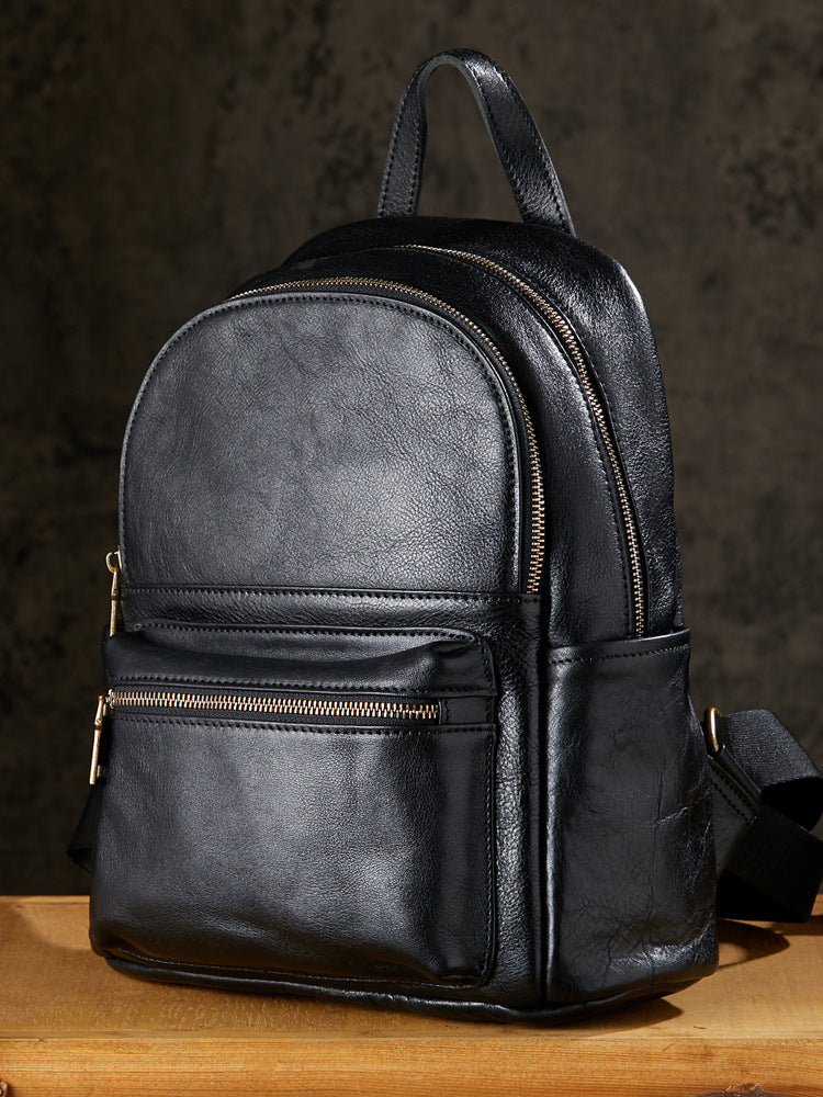 Women's Full-Grain Leather Backpack