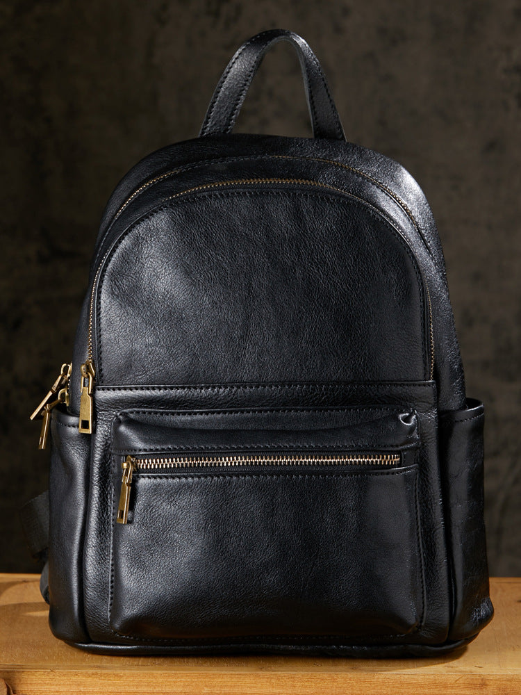 Women's Full-Grain Leather Backpack