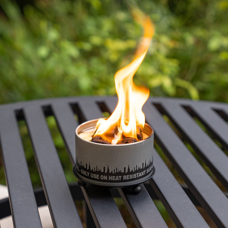 City Bonfires Trivet & Candle Holder